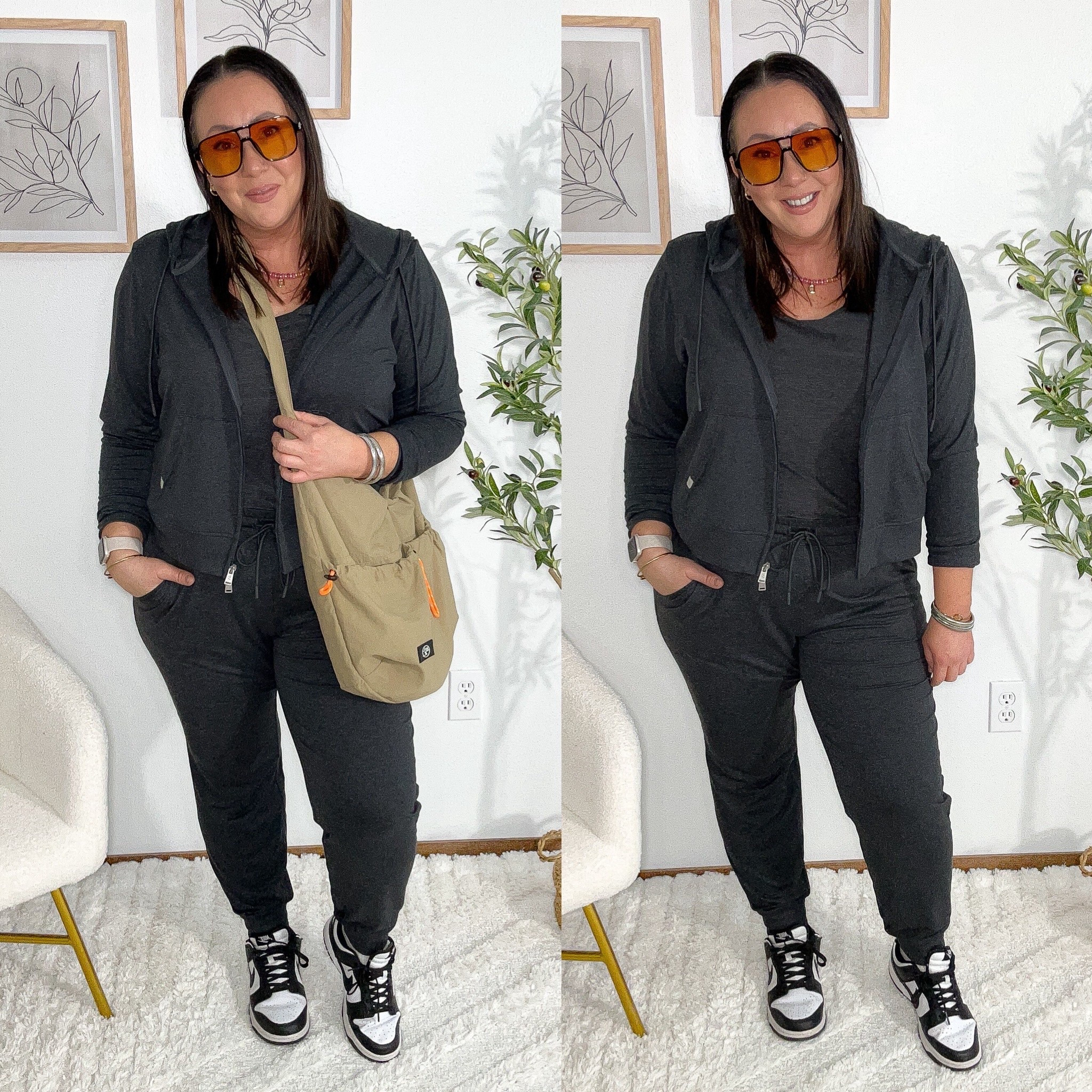 Mom life outfit of the day! Love these matching buttercore pieces from Walmart! XL hoodie. Large joggers. XXL tee.  
I also have the matching skort in an XL.  

#LTKmomlife #LTKMidsize #LTKootd