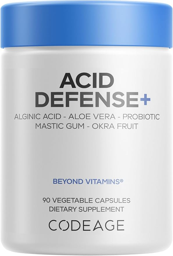 Codeage Acid Defense+ Supplement - Marshmallow Root, DGL Licorice, Aloe Vera, Probiotics, Alginic... | Amazon (US)