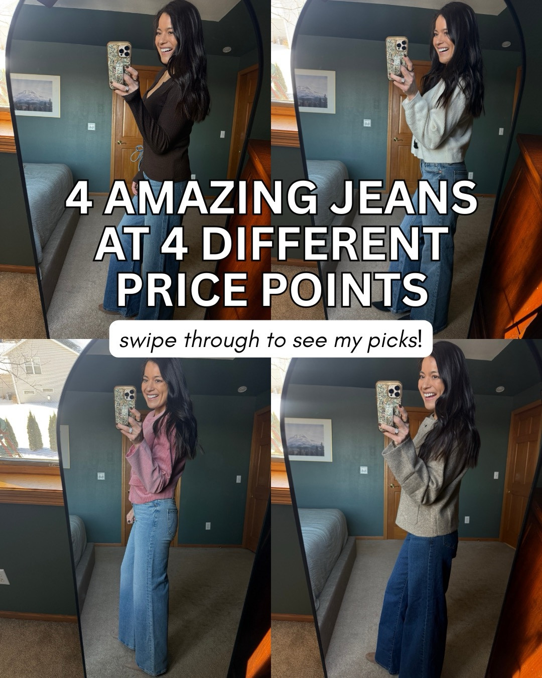 Wearing my TTS in everything you see here! My favorite denim going from a splurge to a budget price. I love them all for the fit and how they make me feel - no matter the price point. 🤎

#LTKootd