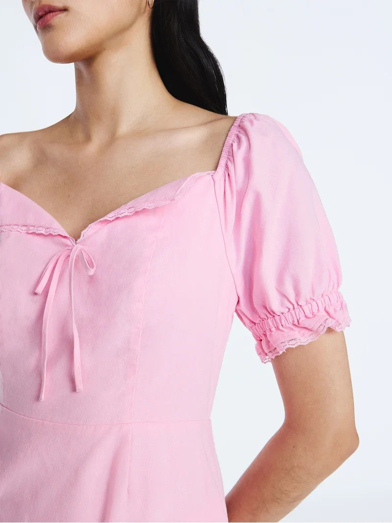 Scoop Women's and Women's Plus Lace Collar Dress, Sizes XS-4X | Walmart (US)