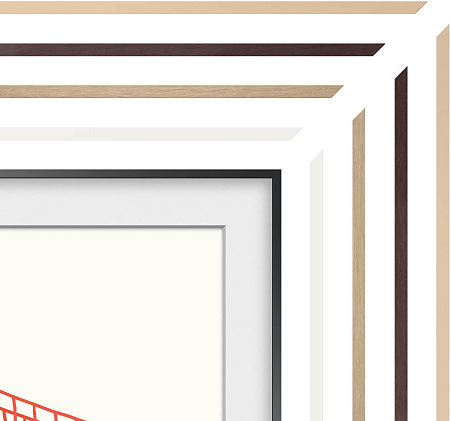 SAMSUNG 65-inch The Frame Customizable Bezel Modern Teak (VG-SCFA65TKBZA, 2021 Model) | Amazon (US)