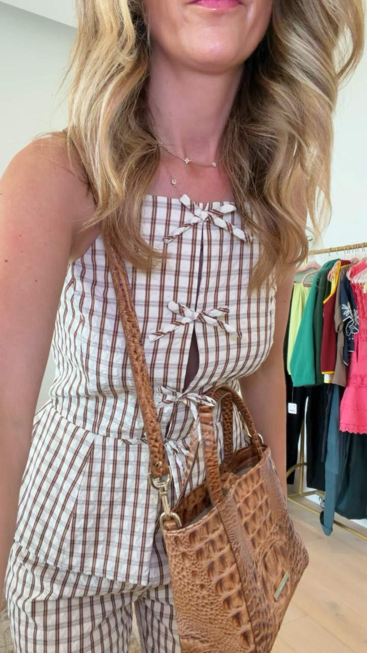 This jumpsuit is sooo good! Looks like a two piece set, but it’s all one piece. I’m obsessed! @Avec les filles @Macys 
I’m wearing size 4

#LTKOver40 #LTKPetite #LTKootd