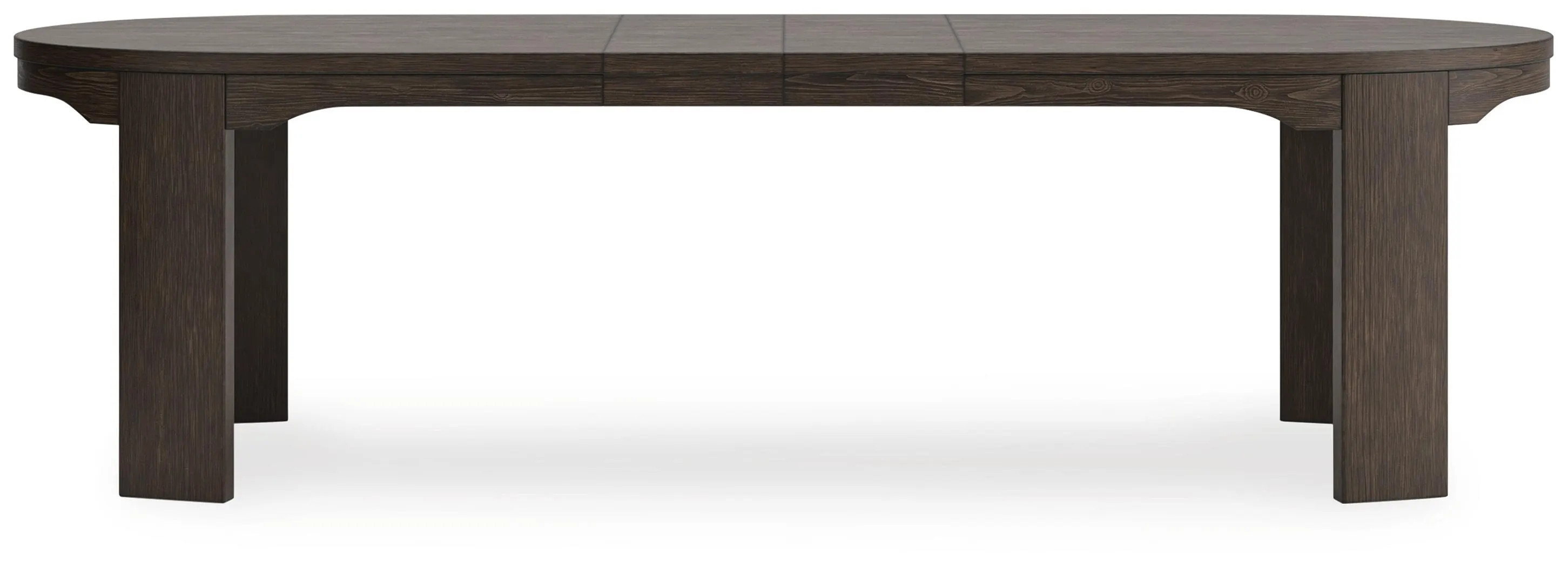 Ashley Luxe Neo Oval 84"-108" Extendable Dining Table, Rich Brown, Wood | Ashley