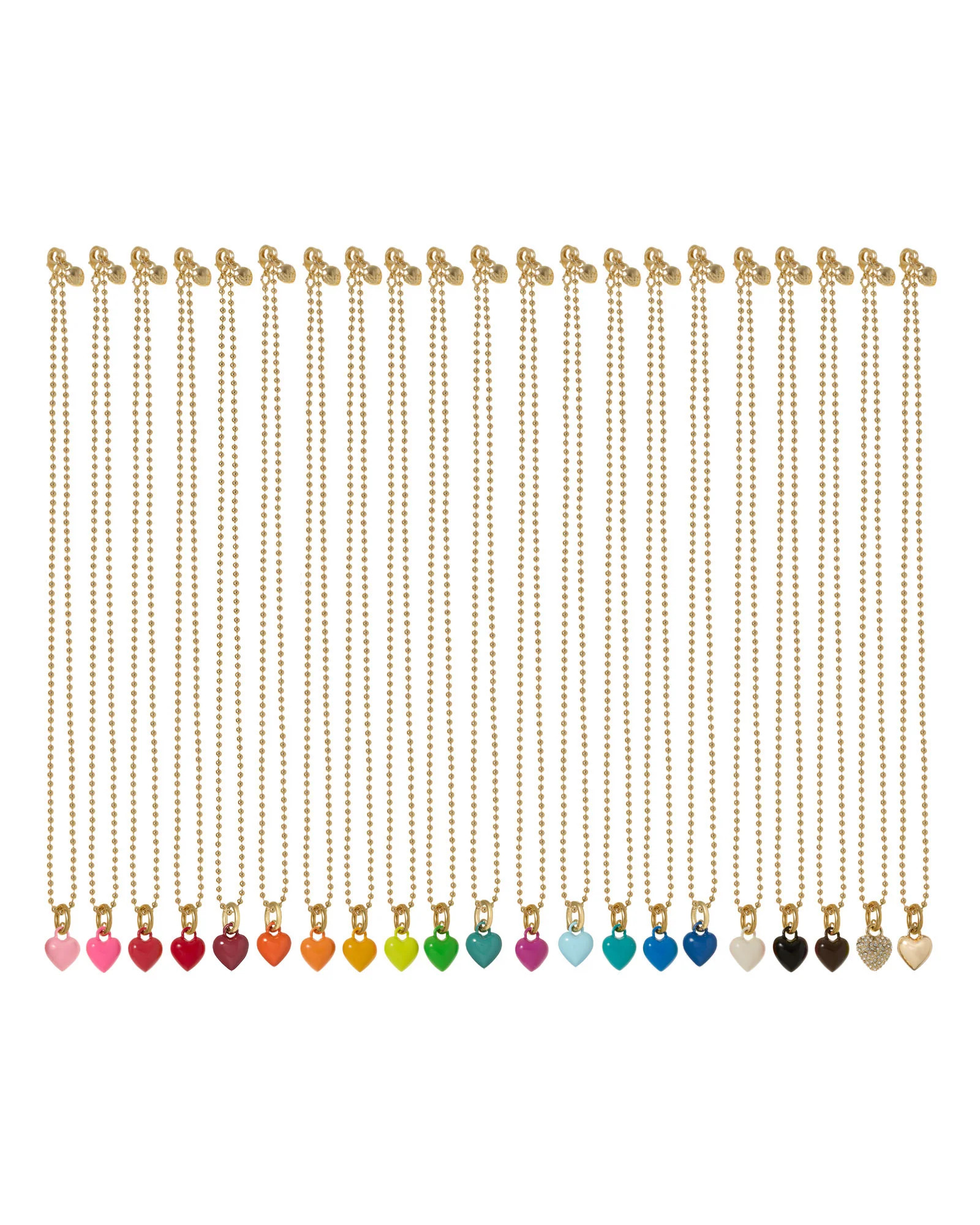 The Itsy Bitsy Puffy Heart Charm Necklace | Roxanne Assoulin