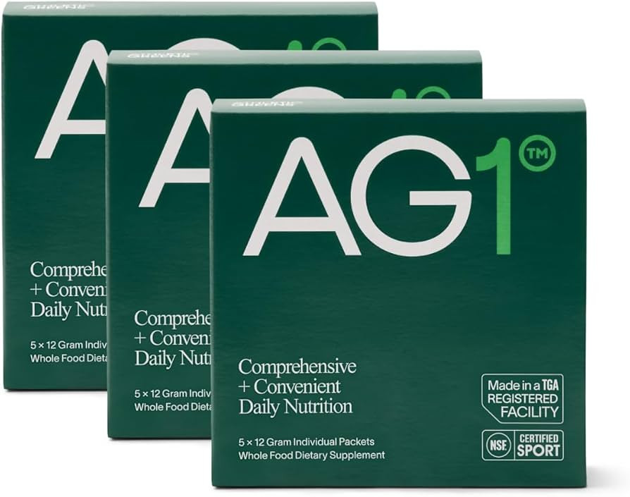 AG1 Athletic Greens Greens Powder Supplement, Improve Gut Health, Multivitamin, Probiotic, Gluten... | Amazon (US)