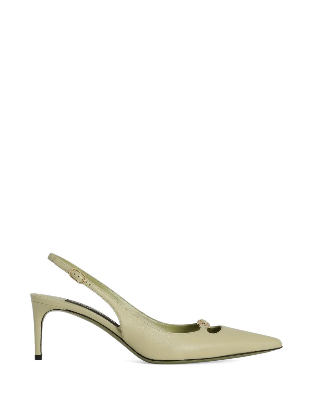 Dolce & Gabbana Lollo silk nappa leather slingbacks - Green | Farfetch Global