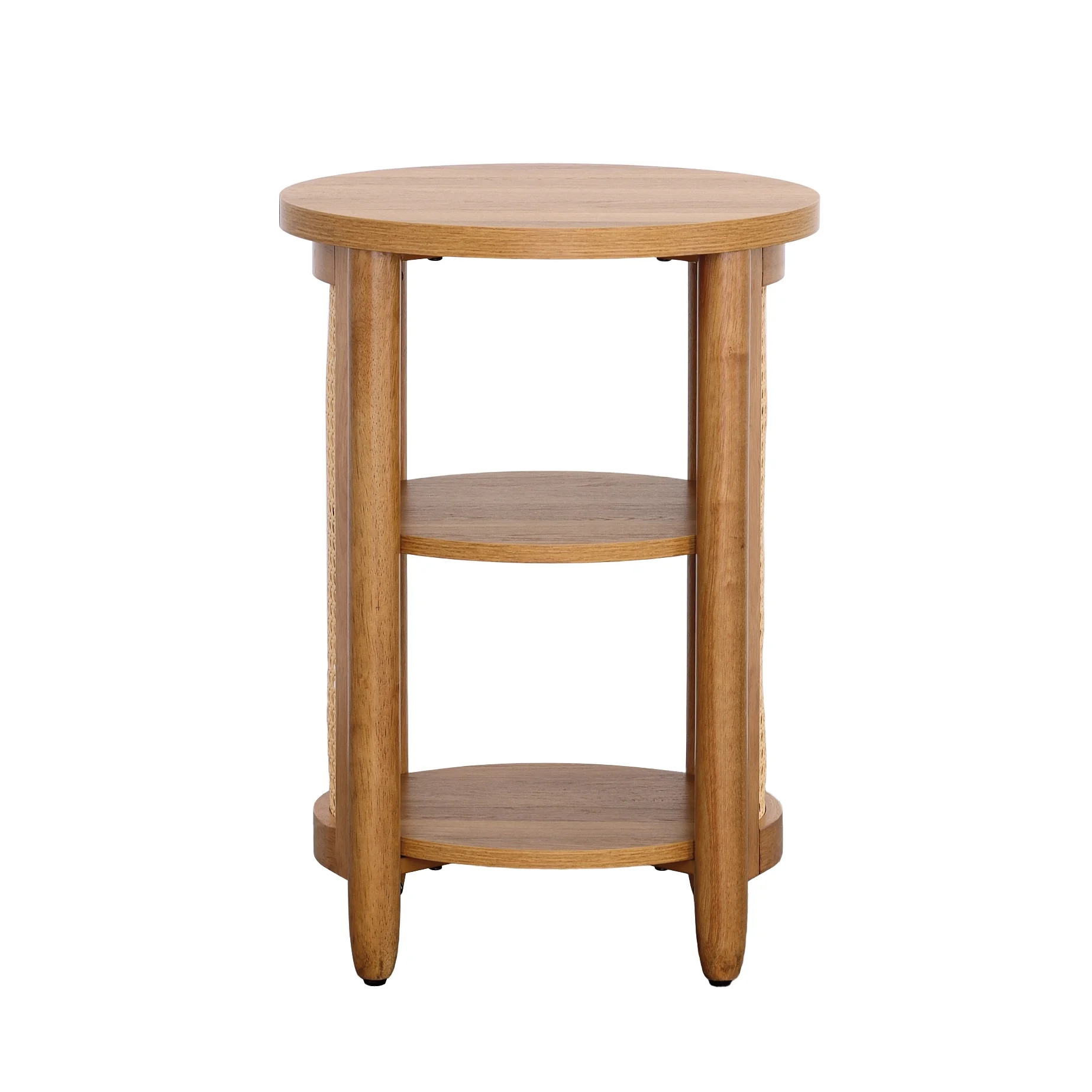 Better Homes & Gardens Springwood Caning Side Table, Light Honey Finish | Walmart (US)