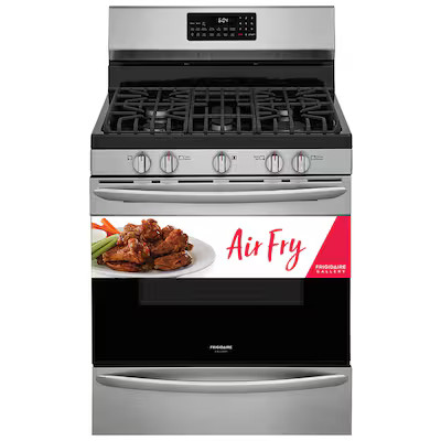 Frigidaire  Gallery 30-in 5 Burners 5-cu ft Self-Cleaning Air Fry Convection Oven Freestanding G... | Lowe's
