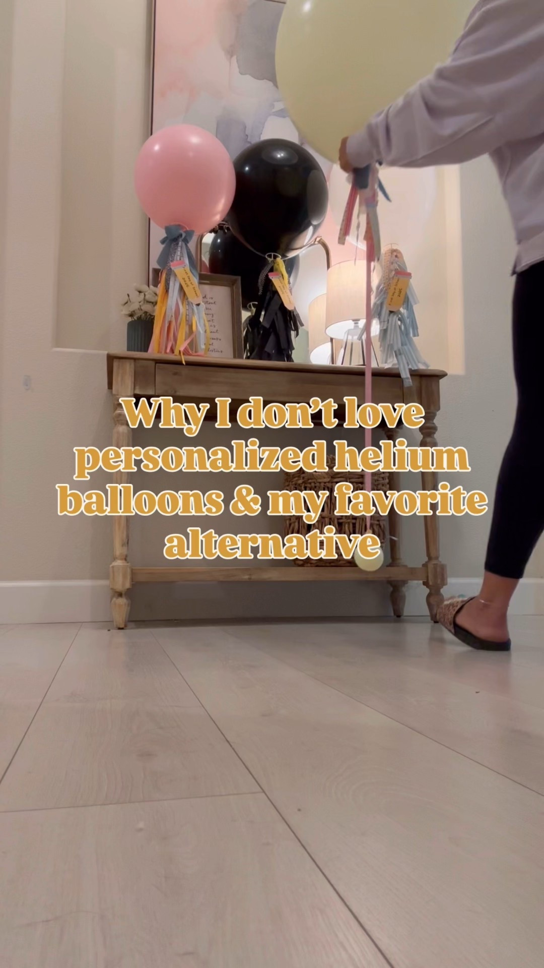 My favorite alternative to a personalized helium balloon! 