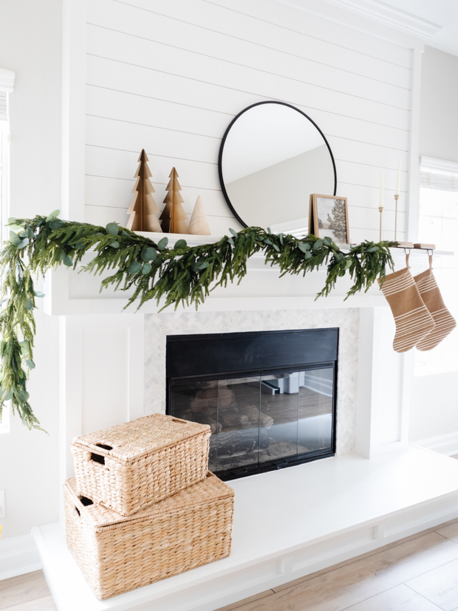 Christmas Decor 
Mantel Decor
Christmas Fireplace Decor
Pine Garland
Christmas Garland 

#LTKhome #LTKunder50 #LTKSeasonal