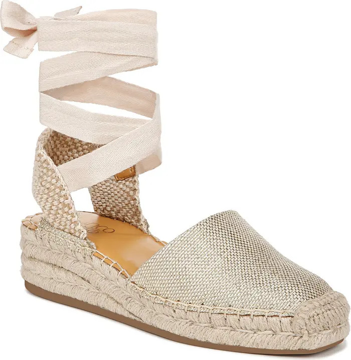 Franco Sarto Britney Ankle Wrap Espadrille Sandal (Women) | Nordstrom | Nordstrom