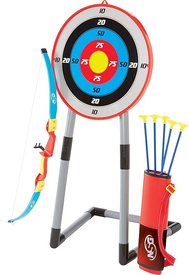 NSG Deluxe Bow and Arrow Set for Kids - Toy Archery Bow with Large Freestanding Target, Suction C... | Amazon (US)