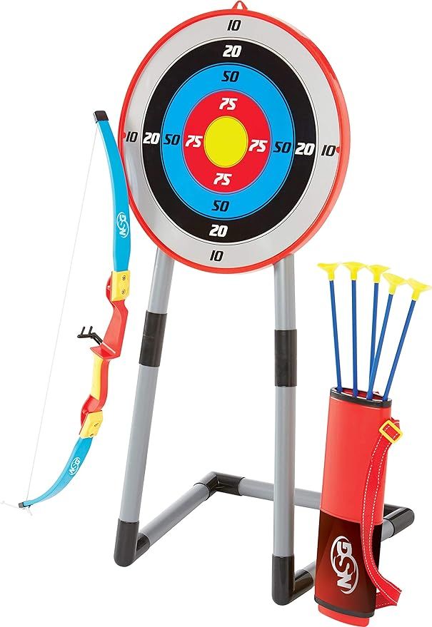 NSG Deluxe Bow and Arrow Set for Kids - Toy Archery Bow with Large Freestanding Target, Suction C... | Amazon (US)