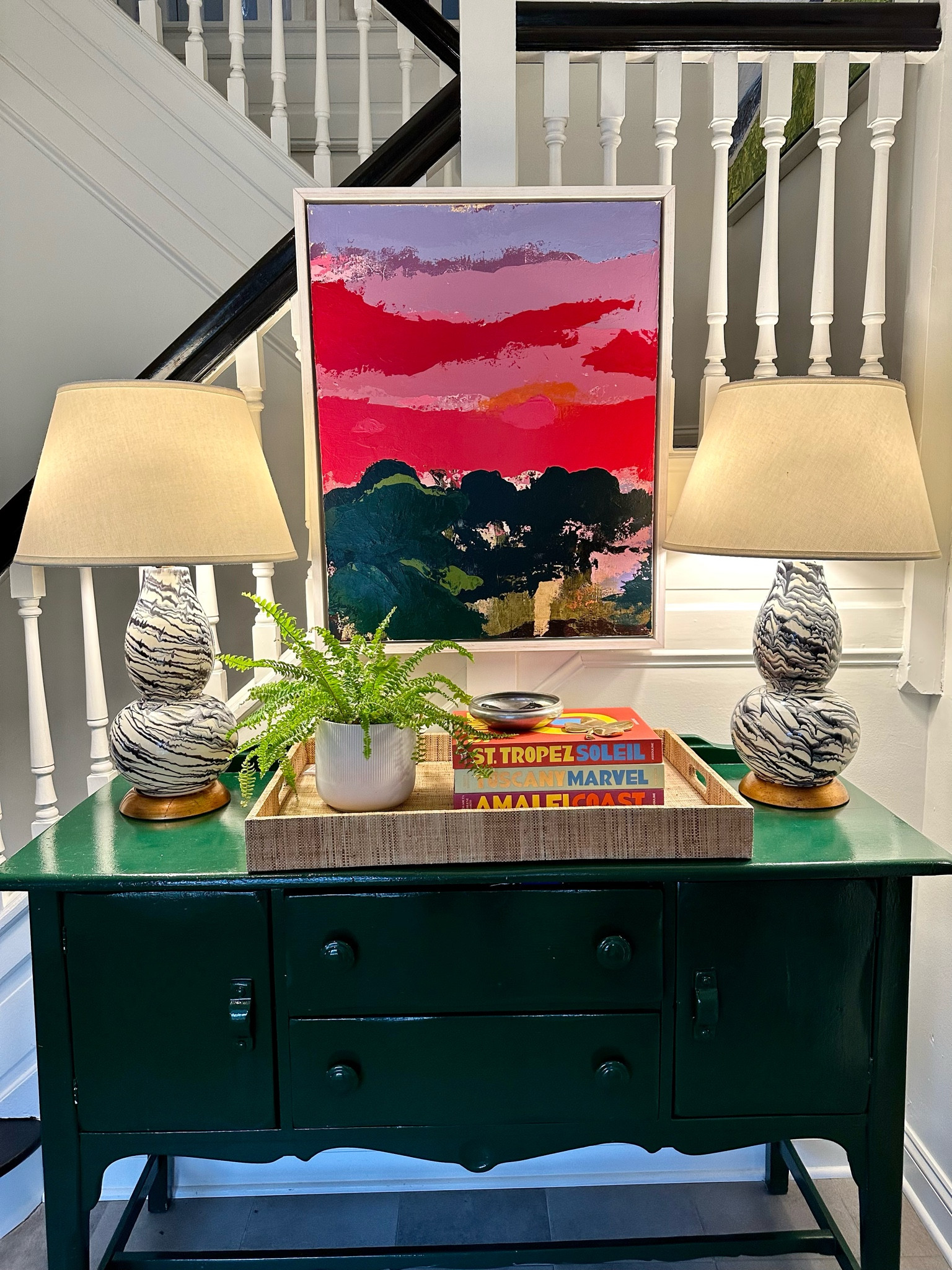 When you find the perfect lamp that blends preppy with modern with sass, you want them right by your front door to see every day! These gourd lamps from Wayfair are a client favorite-and mine, too  

#LTKstyletip #LTKhome