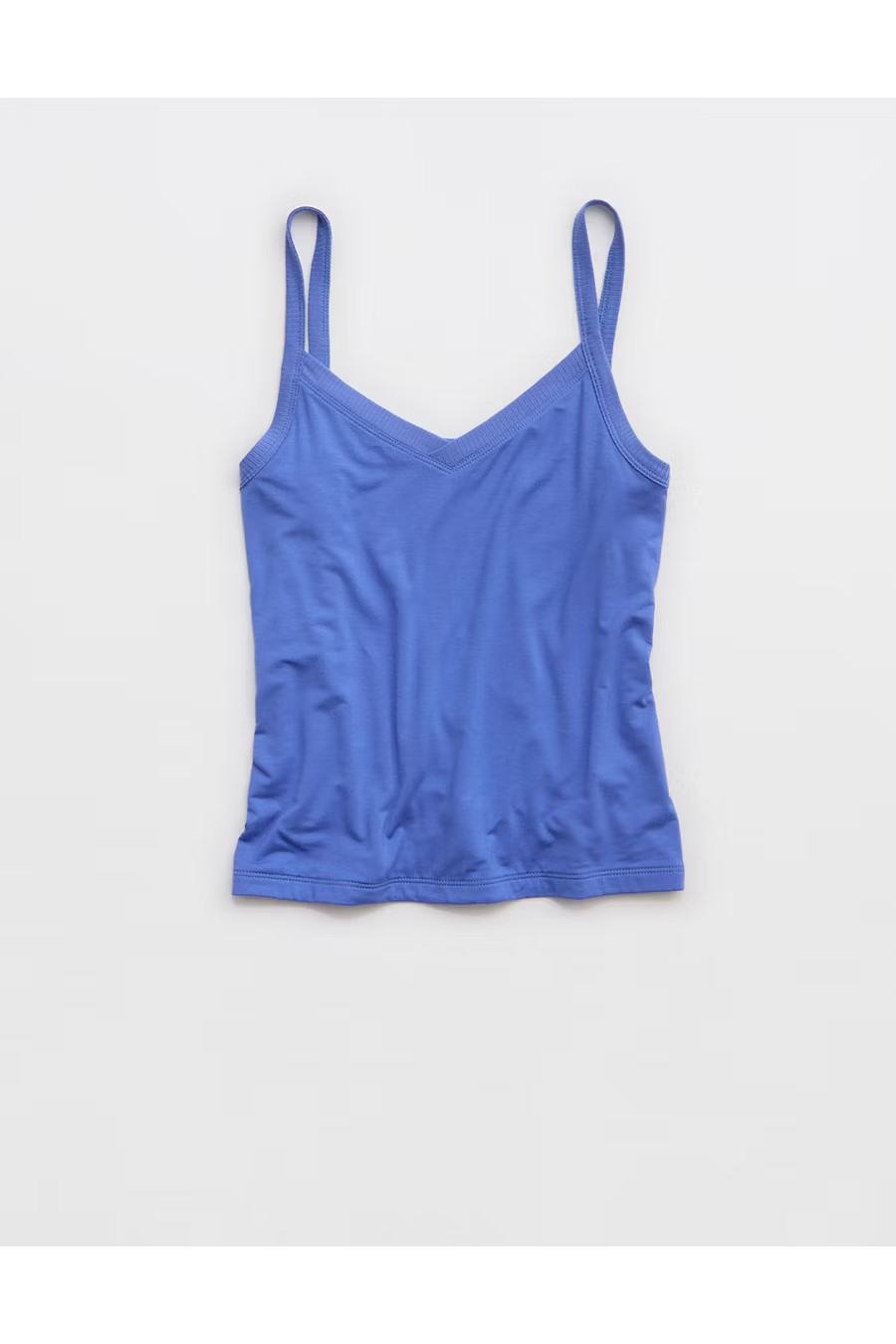 OFFLINE By Aerie Thumbs Up V-Neck Tank Top Women's Ice Blue M | Aerie