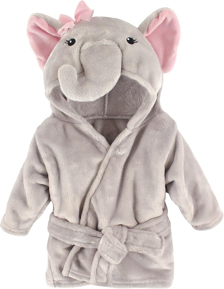 Hudson Baby Unisex Baby Plush Animal Face Bathrobe | Amazon (US)