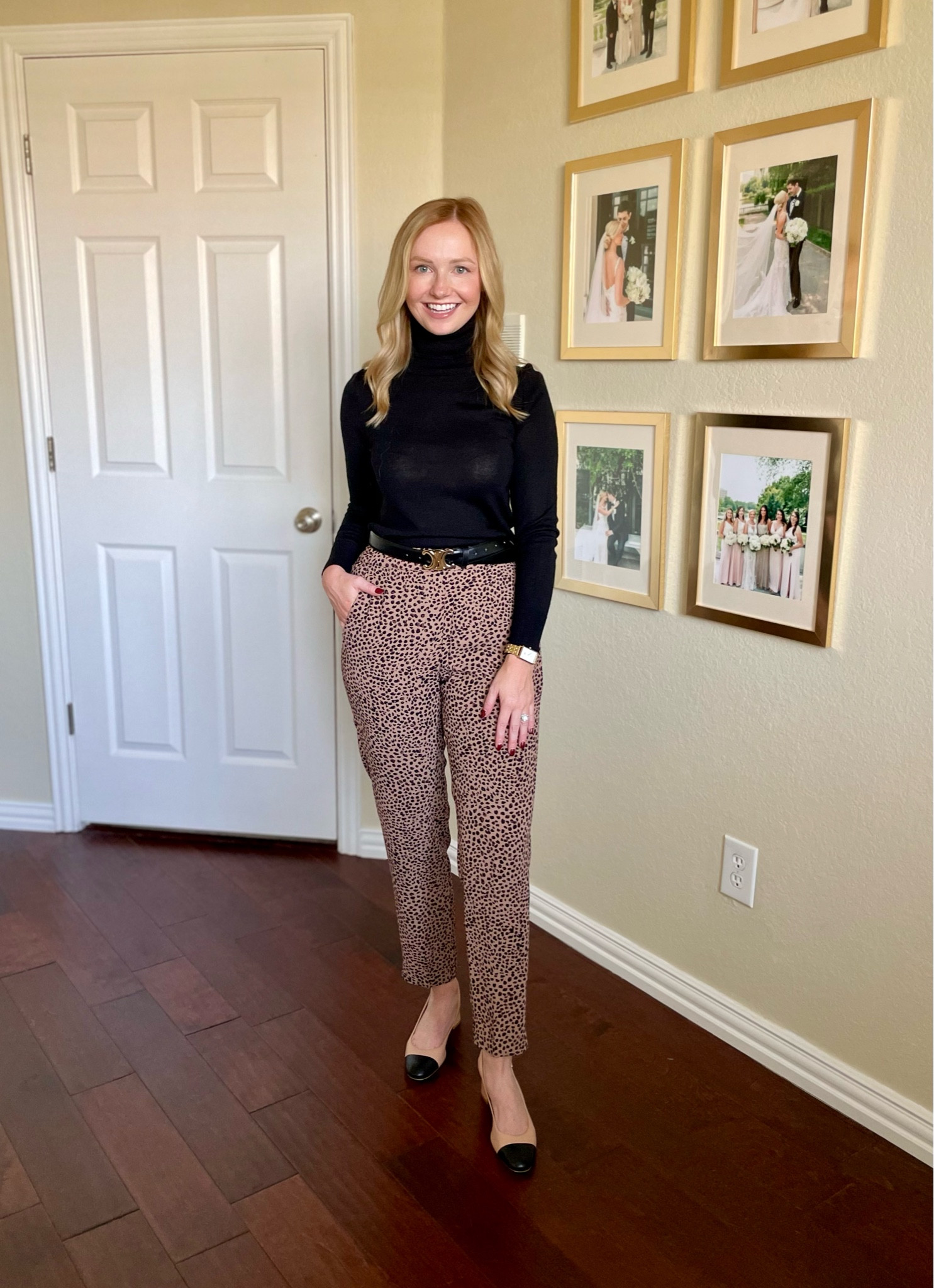 Wearing an XS in top and 2 in pants | leopard pants, cheetah pants, workwear, fall workwear 

#LTKSeasonal #LTKStyleTip #LTKWorkwear