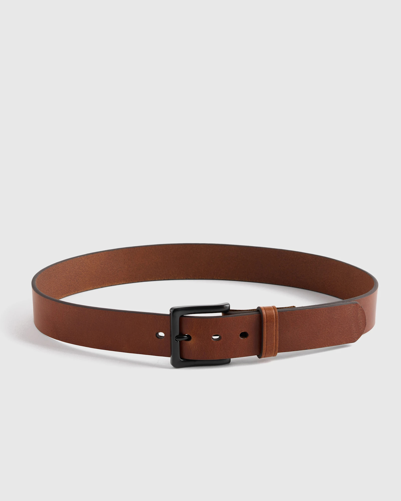 Quince | Men's Adam Heritage Leather Jeans Belt in Mahogany, Size 34 | Quince