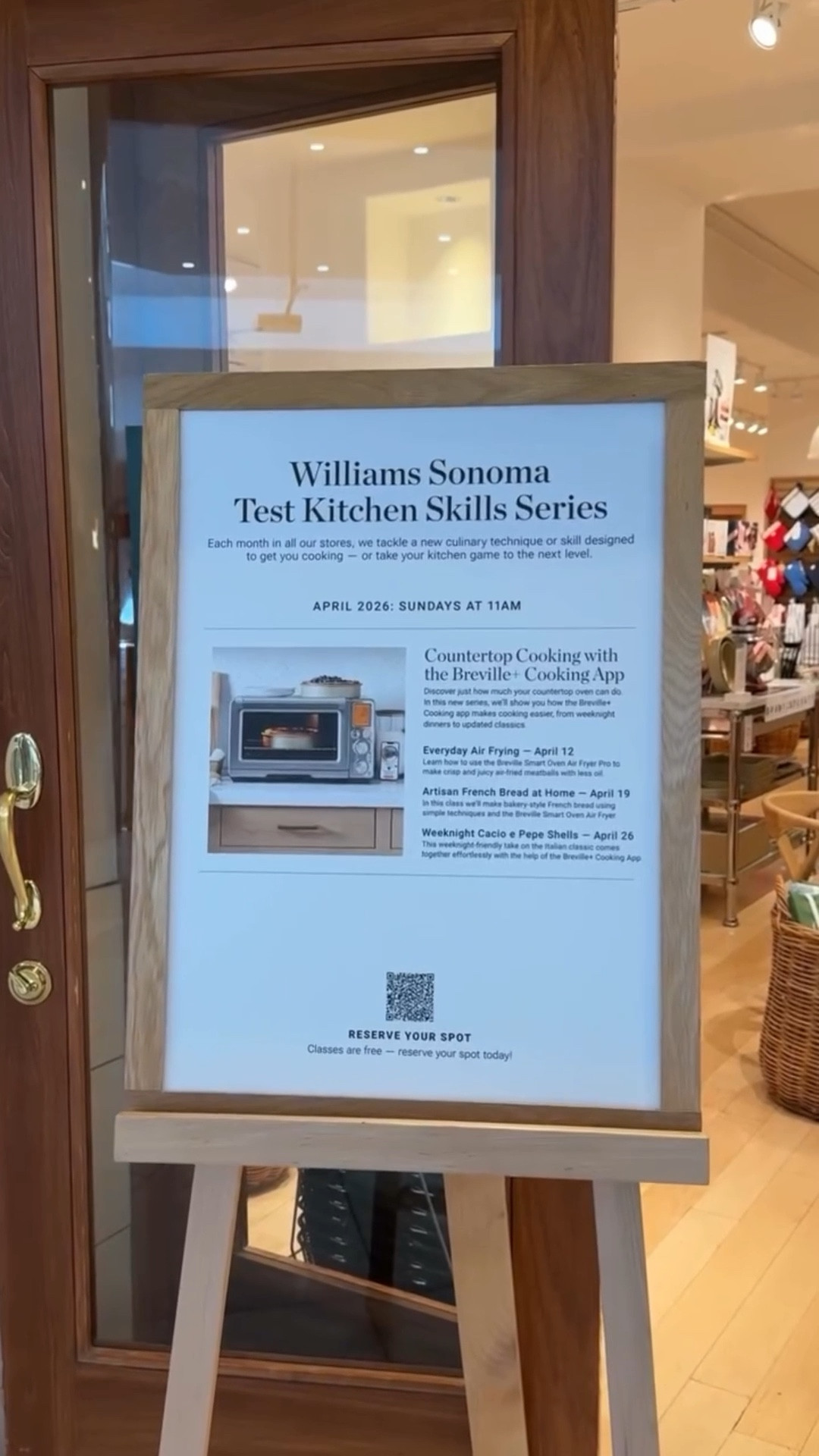 Weeknight Cacio e Pepe shells at @williamssonoma  👩🏻‍🍳

If you like comfort food, this is for you! Jumbo pasta shells filled with three types of cheese, baked in a rich béchamel sauce seasoned with black pepper. Crisp bread crumbs are tossed with fresh thyme to provide a nice contrast to the creamy pasta.

We sampled some bread with @oakvillegrocery dipping oils, and fruit blend vinegars while we waited for the stuffed shells to finish cooking in the @Breville  Joule Oven Air Fryer Pro. I also tried the vanilla cardamom coffee syrup with my coffee while browsing the store after class. I love spending time at Williams Sonoma! 👩🏻‍🍳🤍

@williamssonomahome #williamssonoma #cookingdemo #williamssonomahome #testkitchen #weeknightdinnerideas

#LTKdayinmylife #LTKHome #LTKfoodie