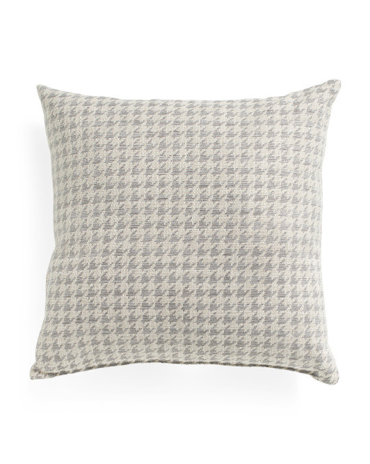 Made In Usa 22x22 Houndstooth Pillow | TJ Maxx