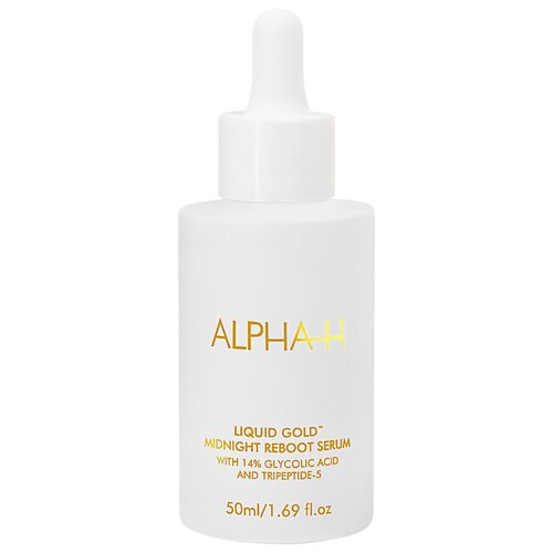 Liquid Gold Midnight Reboot Serum with 14% Glycolic Acid and Tripeptide-5 - Alpha-H | Sephora | Sephora (US)