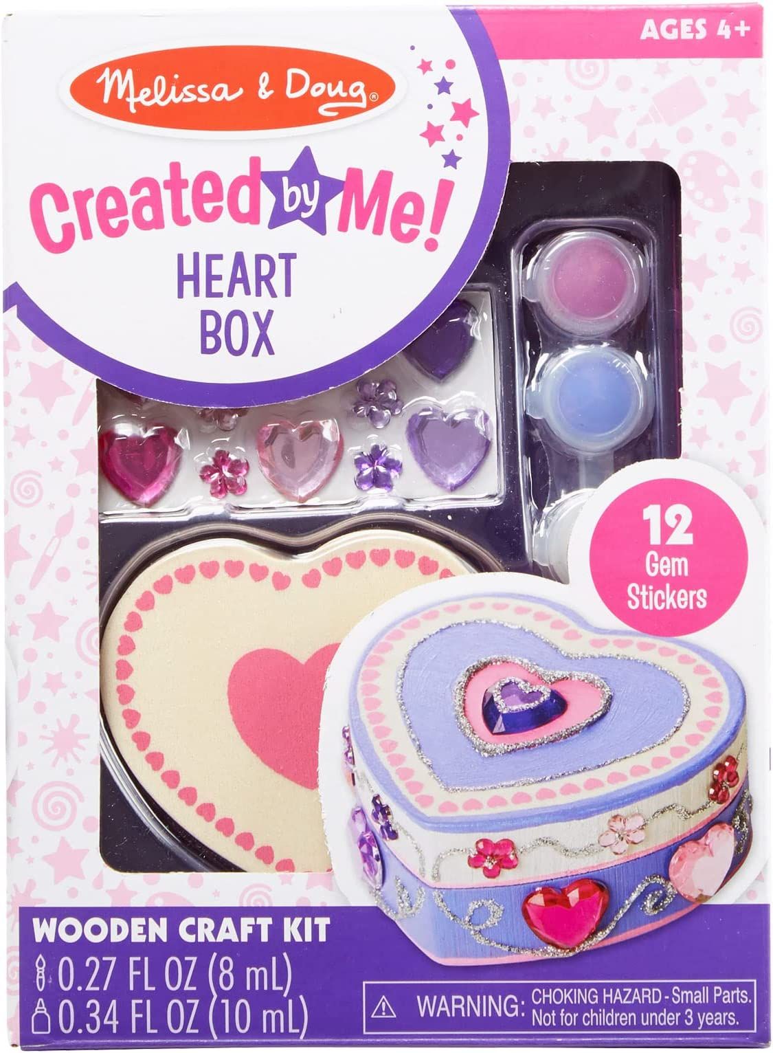 Melissa & Doug Created by Me! Heart Box Wooden Craft Kit | Amazon (US)