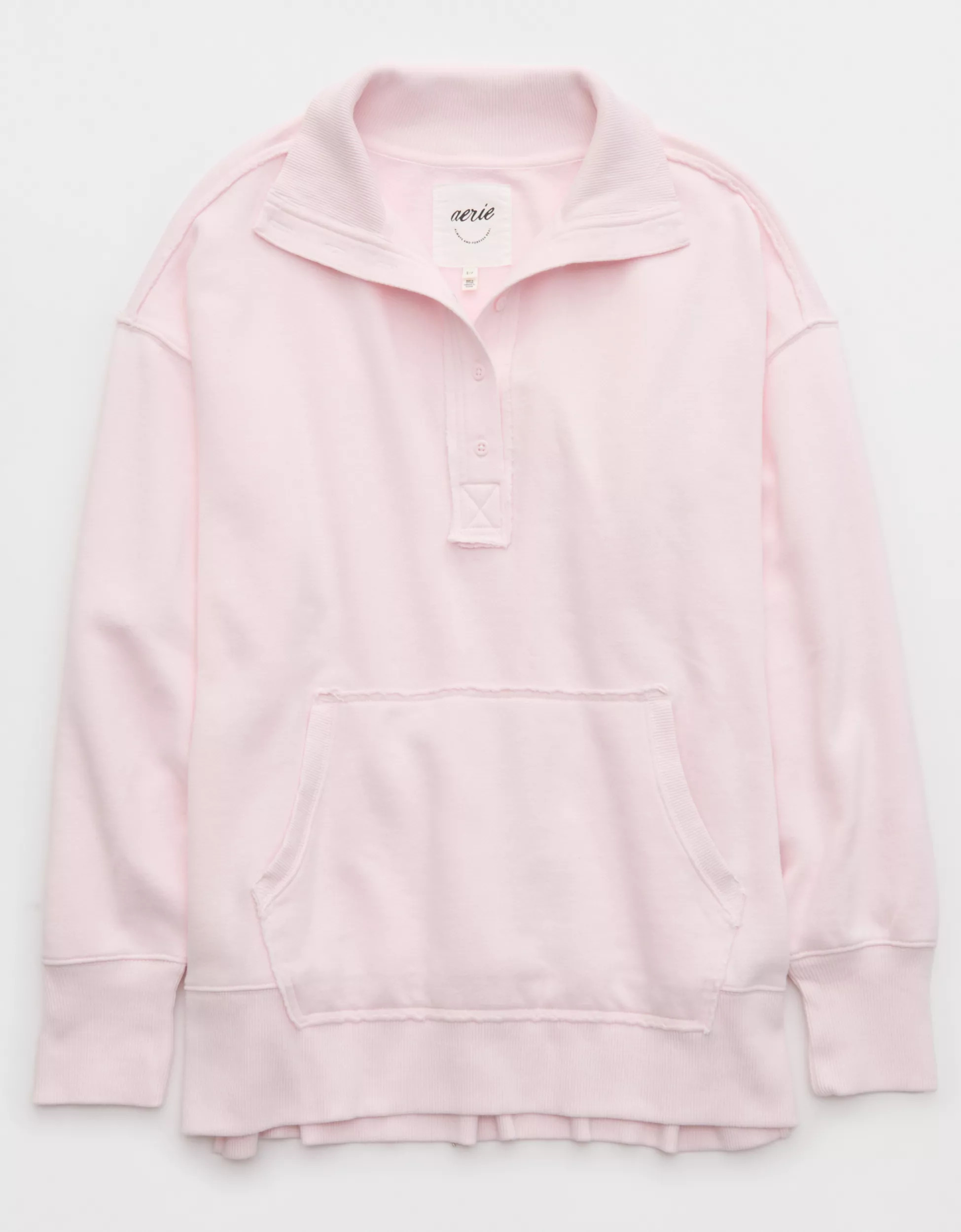Aerie Vintage Popover Polo Sweatshirt | Aerie