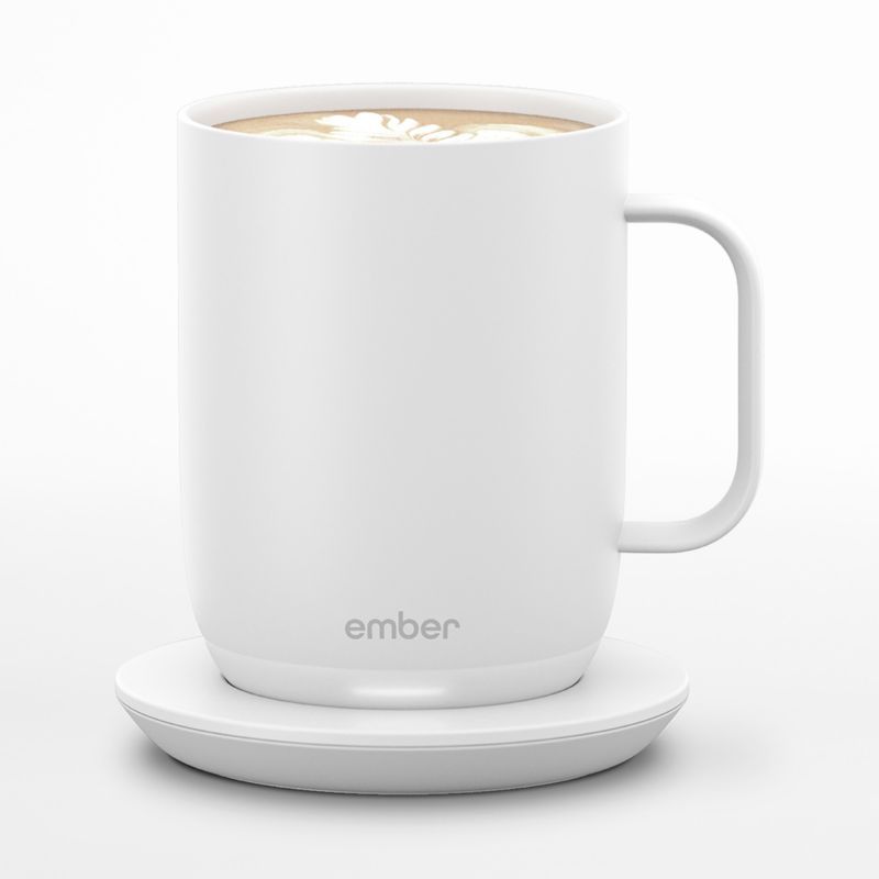 Ember Mug² 14-Oz. White Heated Coffee Mug + Reviews | Crate & Barrel | Crate & Barrel