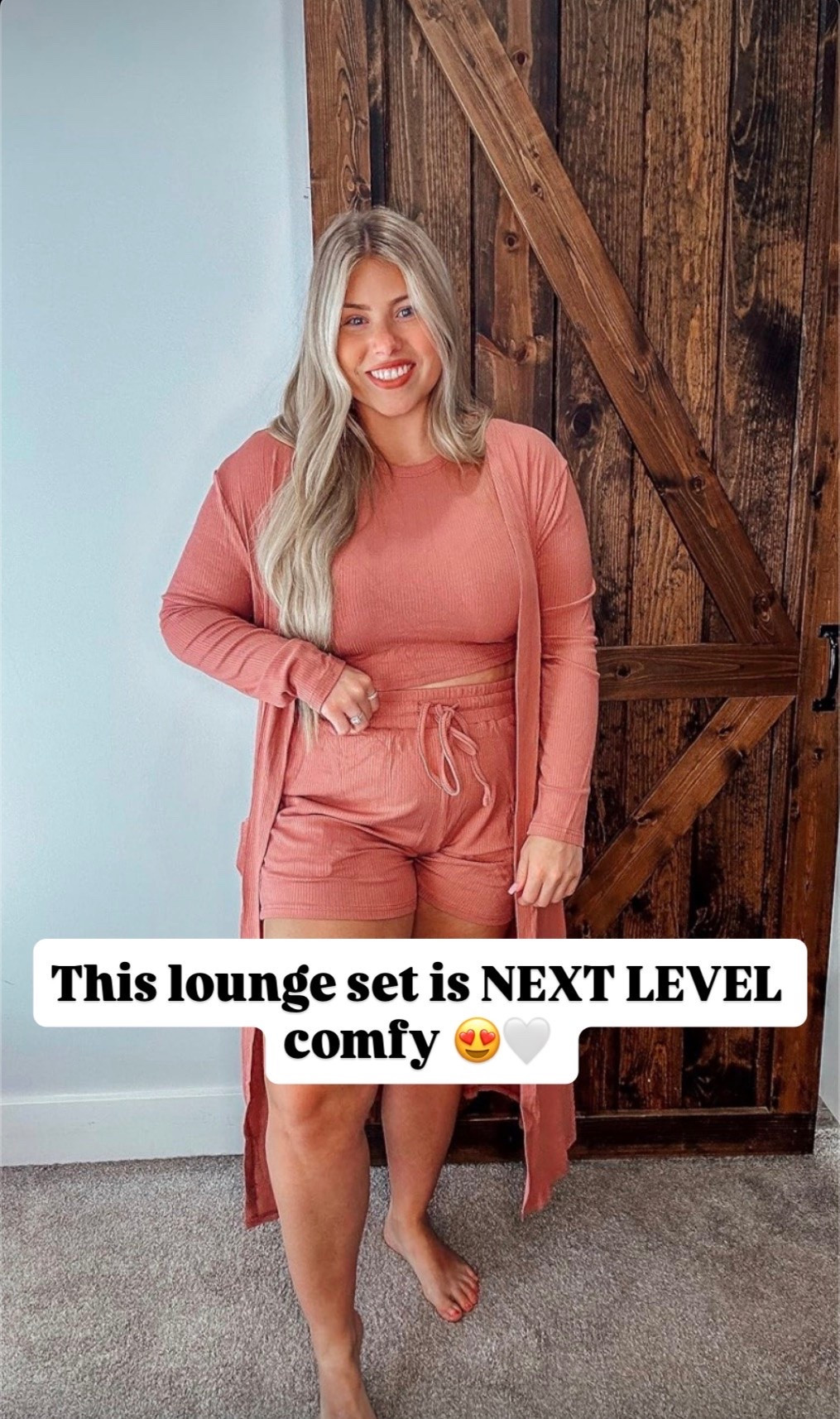 This lounge set is NEXT LEVEL comfy 😍🤍 the softest material ever!!

#LTKootd #LTKgrwm #LTKdayinmylife