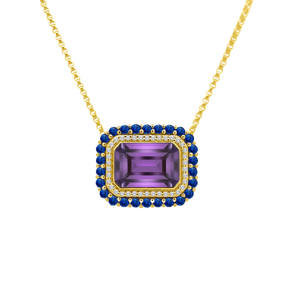 The Nicole Gemstone Necklace | LINDSEY LEIGH JEWELRY