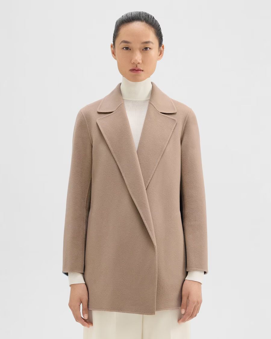 Clairene Jacket in Double-Face Wool-Cashmere | Theory