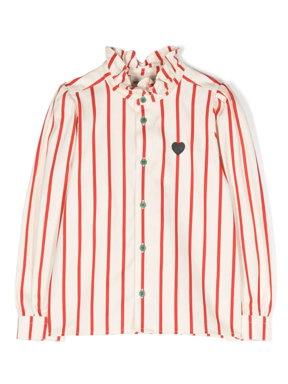 Mini Rodini stripe-print organic-cotton Shirt  | Neutrals | FARFETCH | Farfetch Global