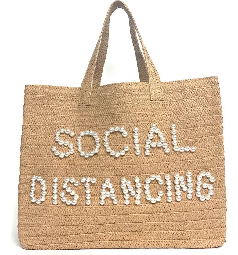 Social Distancing Straw Tote | Nordstrom