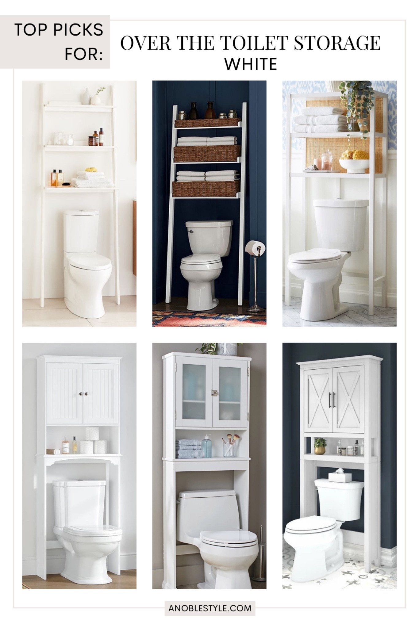 Roundup // Top picks for over the toilet storage white finish.



#LTKHome #LTKStyleTip