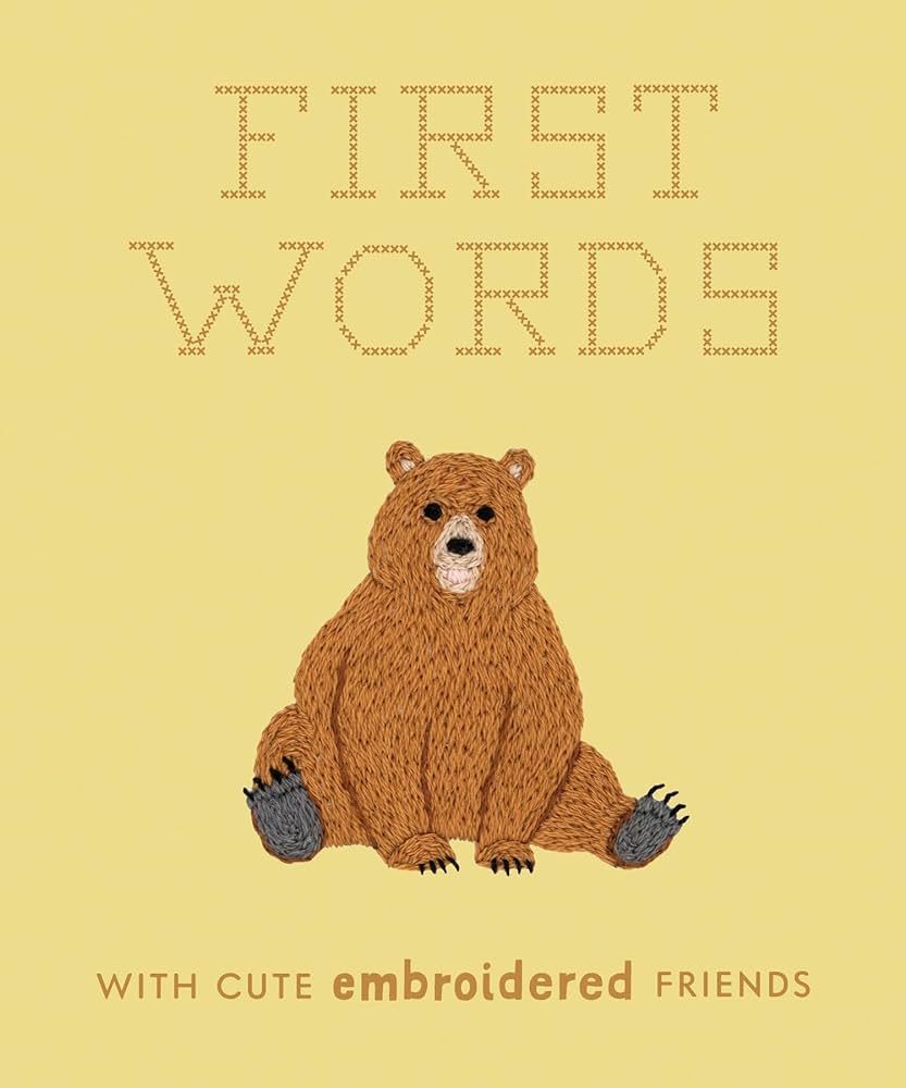 First Words with Cute Embroidered Friends: A Padded Board Book for Infants and Toddlers featuring... | Amazon (US)