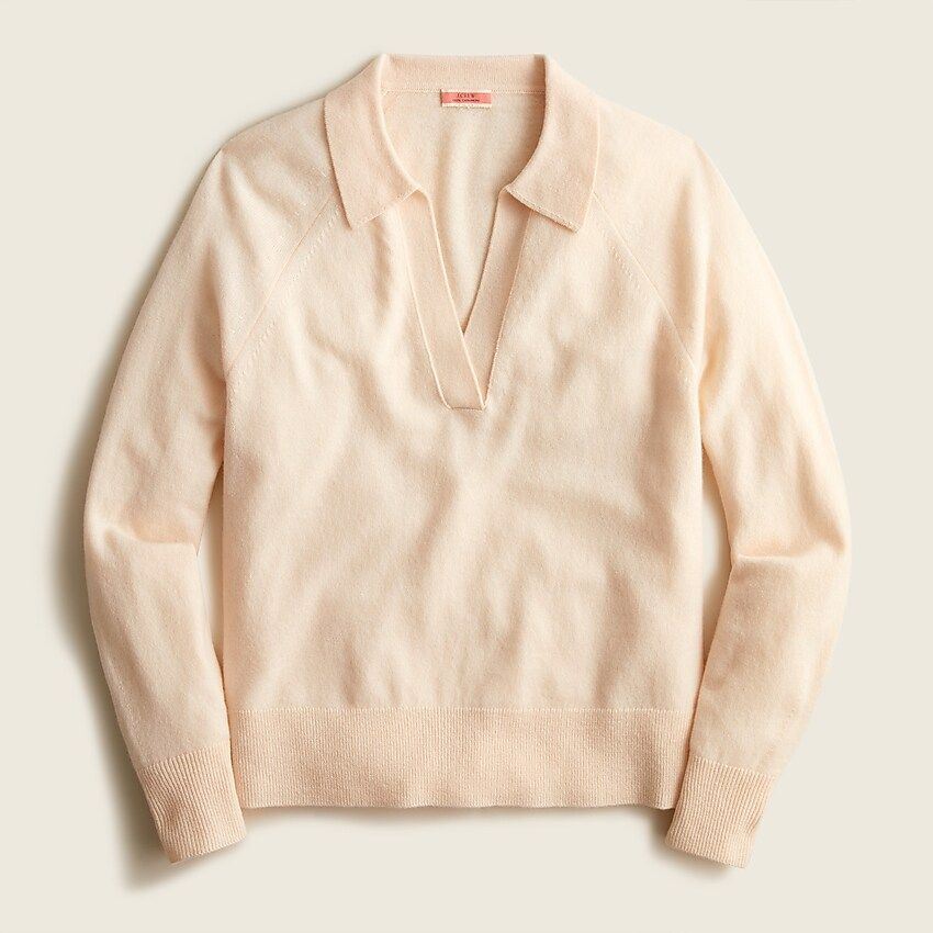 Cashmere collared V-neck sweater | J.Crew US