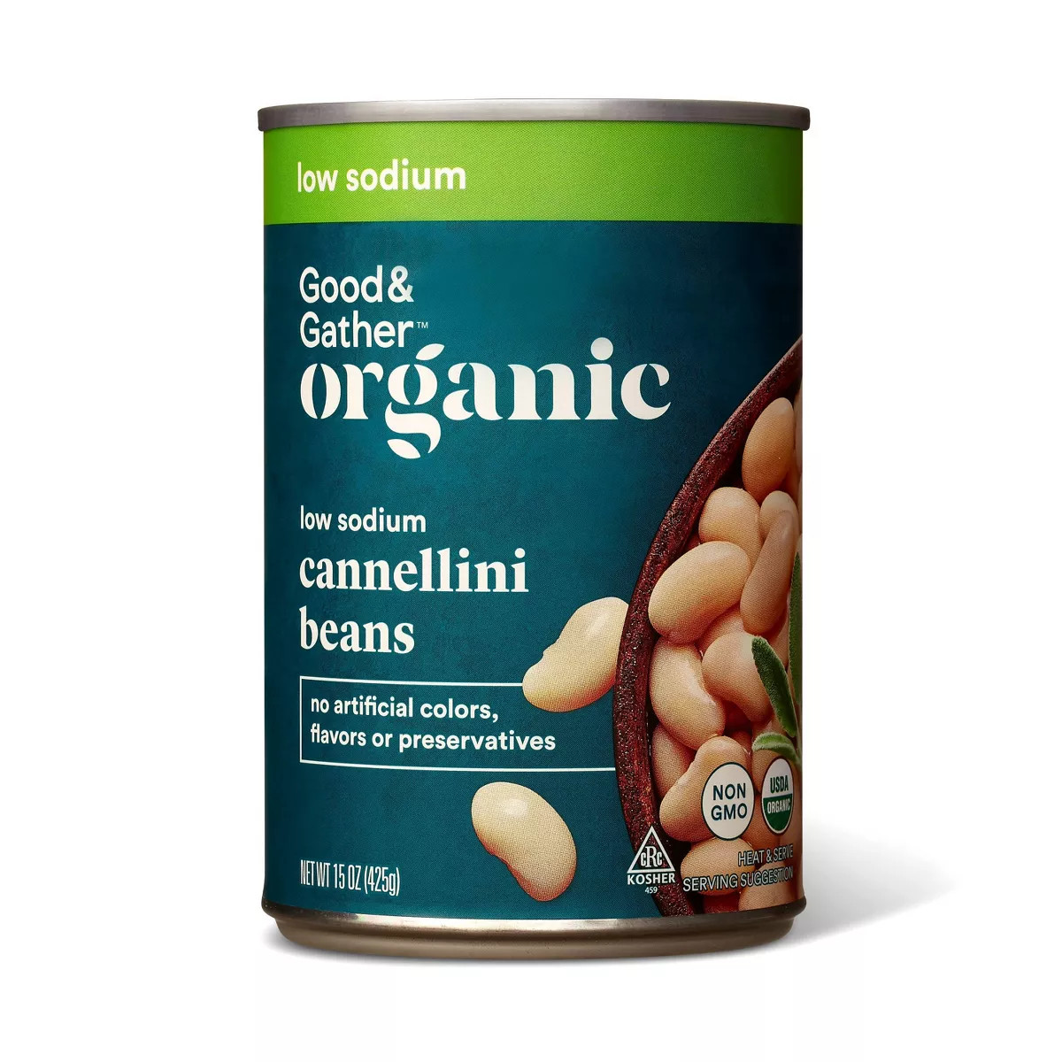 Organic Low Sodium Cannellini Beans - 15oz - Good & Gather™ | Target