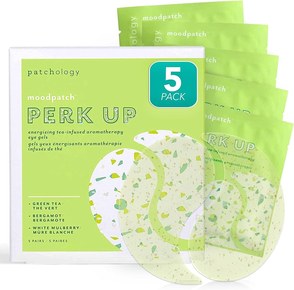 Patchology Perk Up Hydrating Under Eye Masks with Green Tea - Under Eye Patches For Dark Circles ... | Amazon (US)