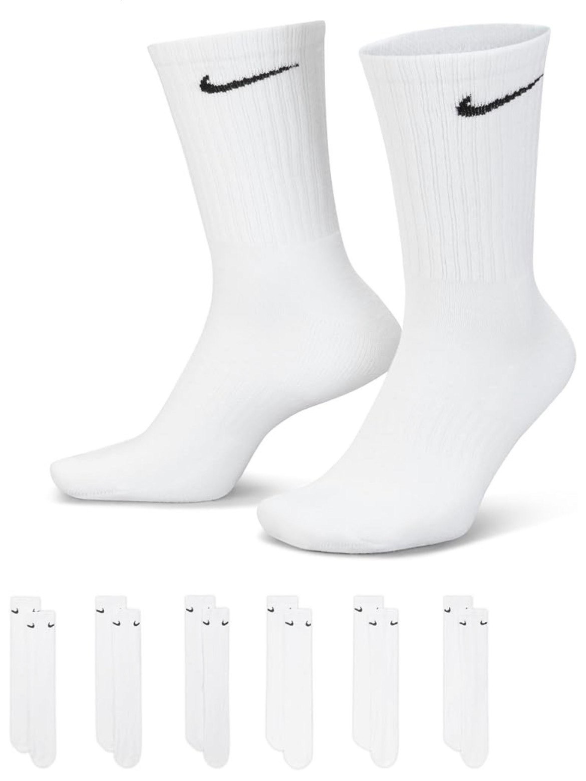 Nike Unisex Cushioned Crew Socks on sale for around $18 today for 6 packs - normally $26! Always on ongoing best seller, and when you can find these on sale, definitely worth grabbing 🧦

#LTKActive #LTKSaleAlert #LTKootd