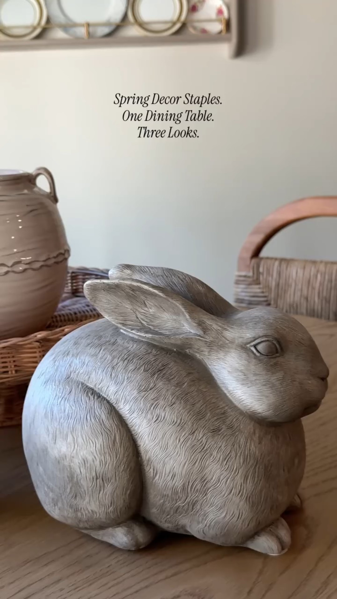 Part I |  Spring Table Styling Series 
One table. Three spring looks 🌷 🐇
I used versatile staples from @mjhome_decor_ to create three dining table styles—because the best pieces are the ones you can restyle all season long. Stick around for part II as I use these gorgeous pieces to style my coffee table 🤍

Comment SPRING for a direct link to shop and use the code TUCKER10 to get 10% off your entire MJ Home order 🫶🏼

#HomeStylingIdeas #SpringDecorInspo #DiningTableDecor