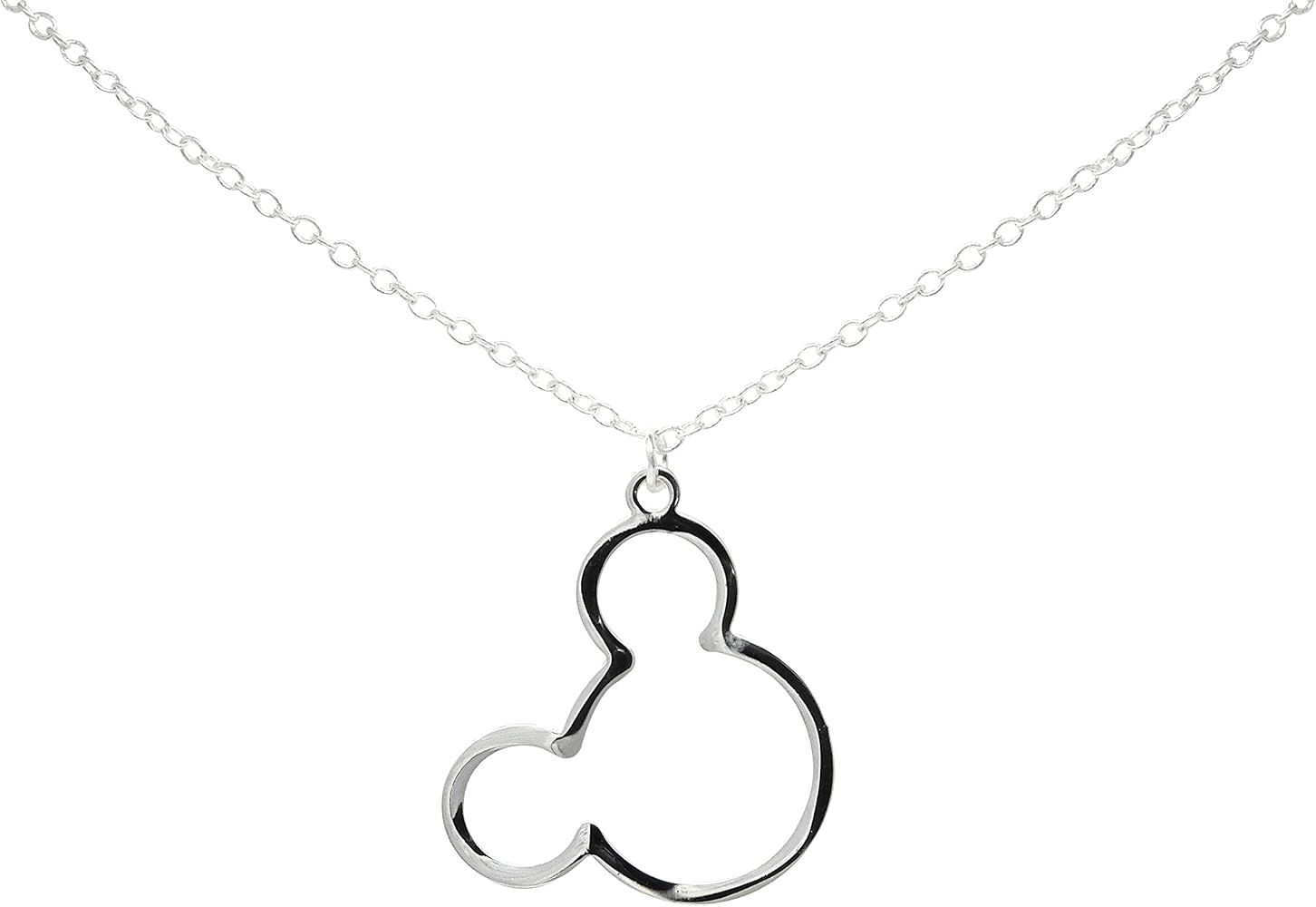 California Modern Fashions Mickey Pendant Necklace for Women & Girls (Silver or Rose Gold) (Silve... | Amazon (US)