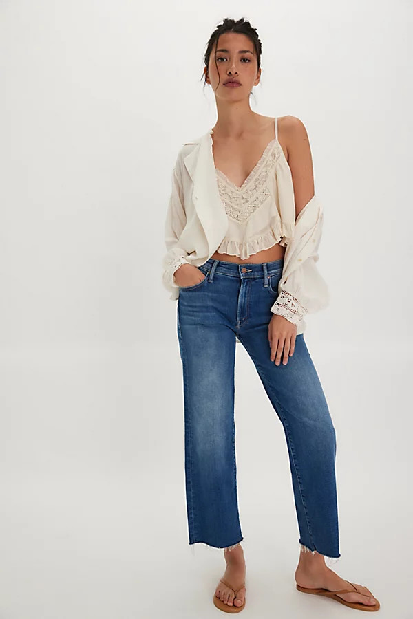 MOTHER Mid-Rise Rambler Zip Ankle Jeans | Free People (Global - UK&FR Excluded)