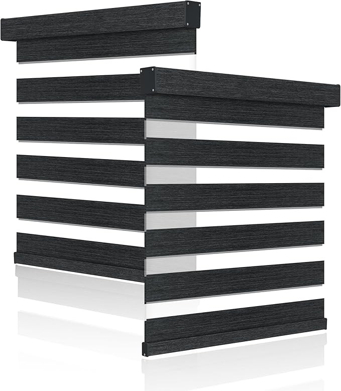 Boolegon Custom Size Zebra Blinds for Windows Shades,Blackout Cordless Zebra Roller Blinds,Textur... | Amazon (US)