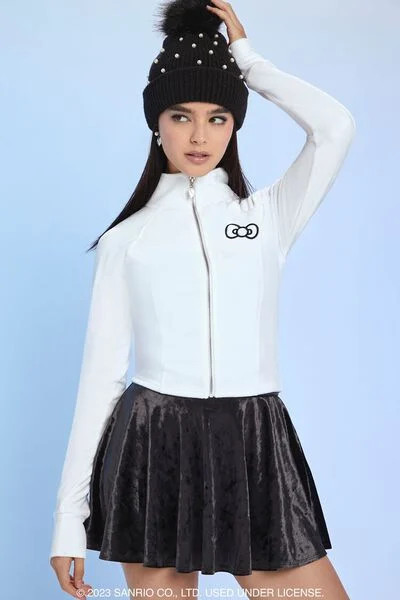 Angel Hello Kitty Zip-Up Jacket | Forever 21 | Forever 21 (US)