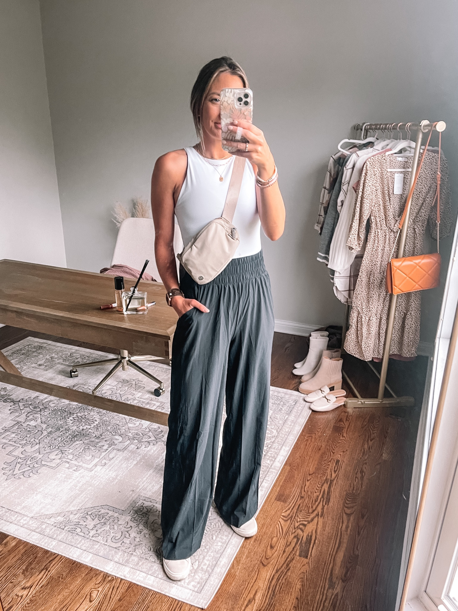 Target wide leg pants available in length options! 

Bodysuit: tts small
Pants; size 4/longs

#LTKSeasonal #LTKunder50 #LTKstyletip