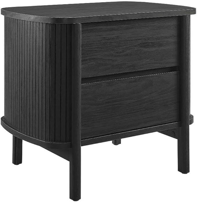Modway Cadence Fluted 2-Drawer Nightstand in [Color] - Mid Century Modern Bedside Table with Stor... | Amazon (US)