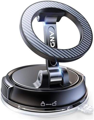 ANDERY Car Phone Holder for Magsafe [78+LBS Strongest Suction & 2400gf Magnetic] 360° Adjustable... | Amazon (US)