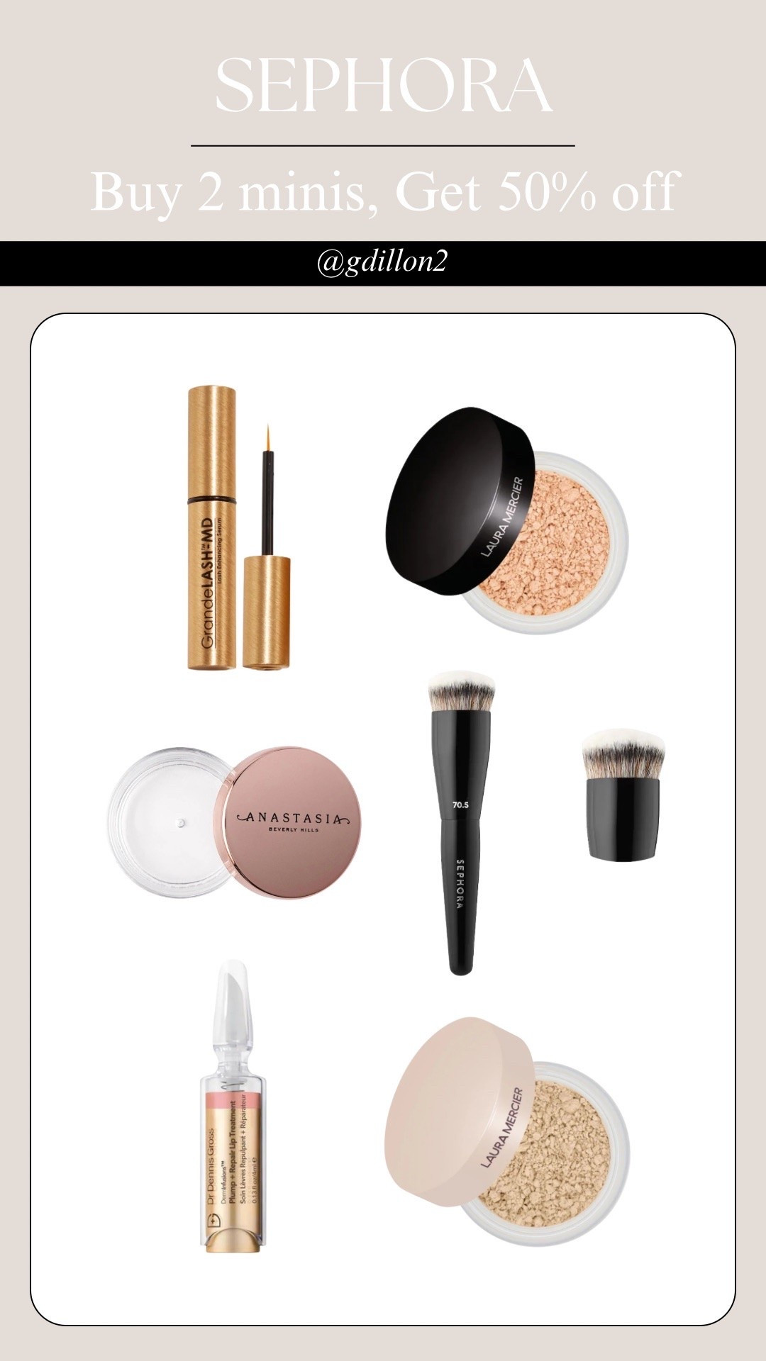 Buy 2 minis, Get both 50% off plus you can mix and match up to 48 brands!

#LTKSaleAlert #LTKBeauty #LTKgrwm