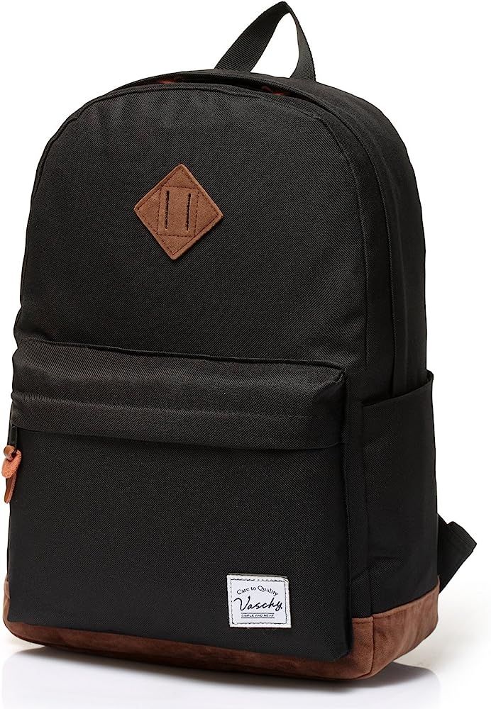 Backpack for Men Women,VASCHY Classic Water-resistant Lightweight Travel School Backpack Casual D... | Amazon (US)
