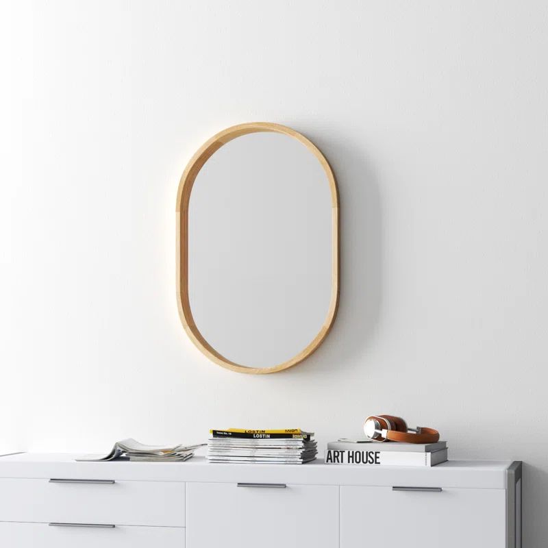 Roberts Solid Wood Flat Wall Mirror | Wayfair North America